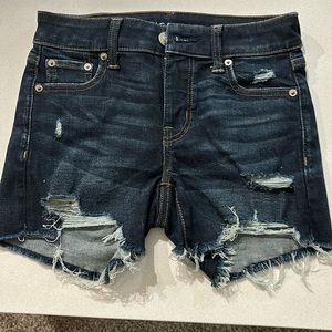 American Eagle size 0 jean shorts.